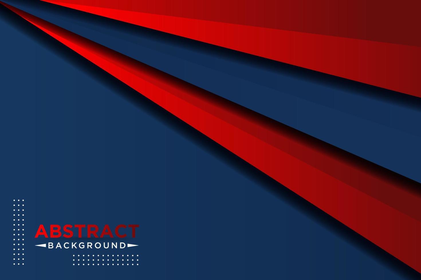 abstract 3d dark blue background with a combination of luminous red vector
