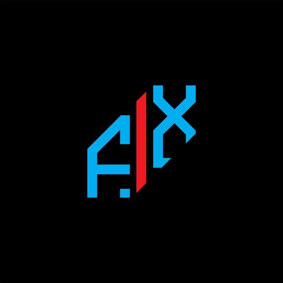 FX letter logo creative design with vector graphic