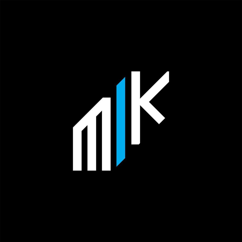 MK letter logo creative design with vector graphic