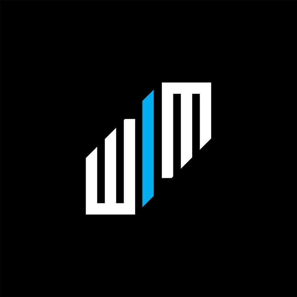 WM letter logo creative design with vector graphic