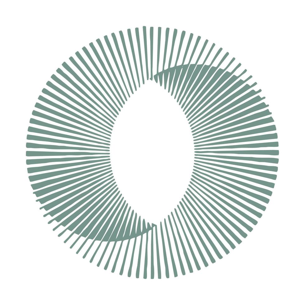 Abstract circle in the form of a Mobius strip vector