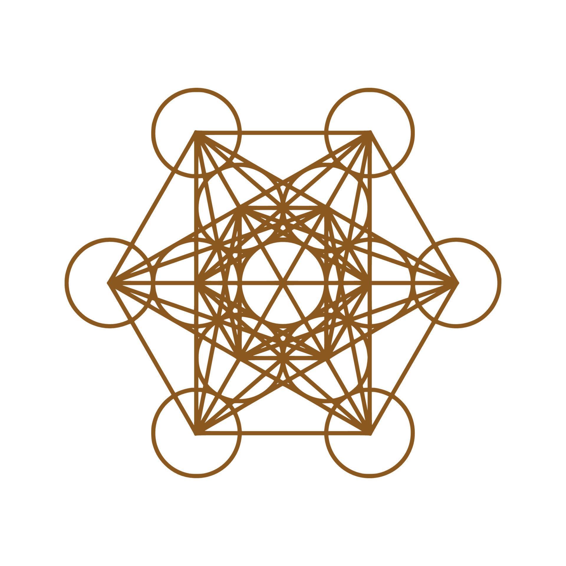 Cube of Metatron Sacred geometry. Overlapping circles grid 9392977 Vector Art at Vecteezy
