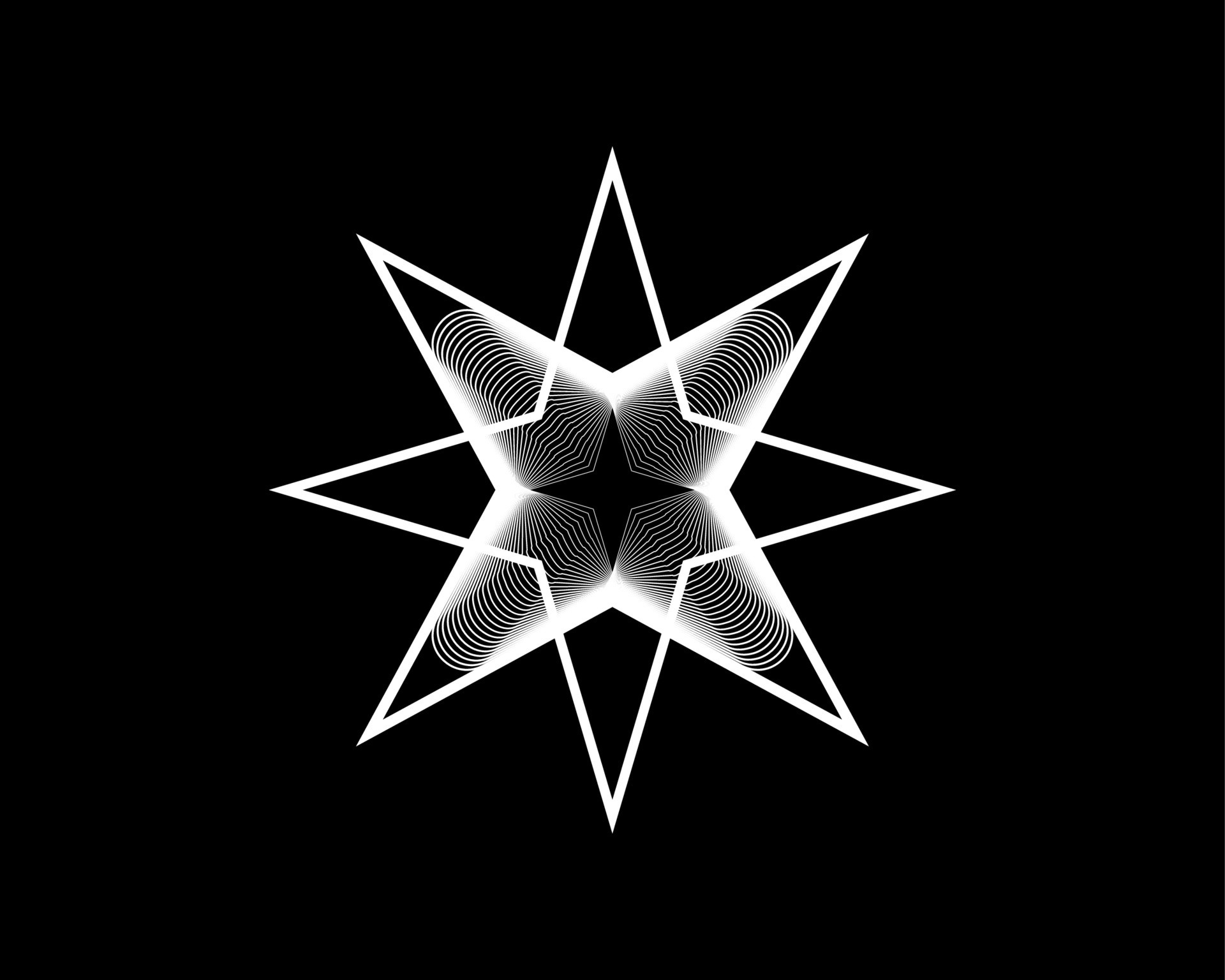 Eight Point Star, Elegant Vector Logo Design, Beauty Decorative Logo