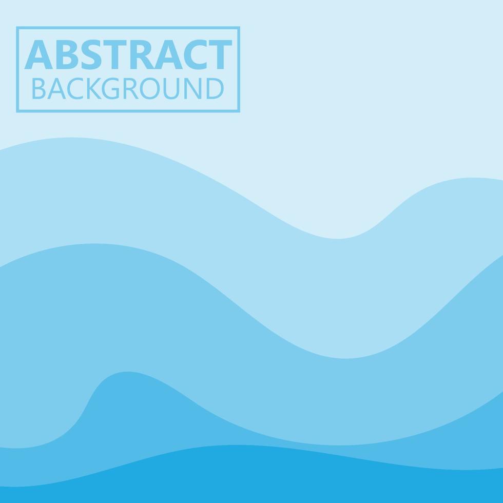 Ocean Water Waves Background Vector Design, Logo Illustration Wallpaper Poster, Banner, flayer
