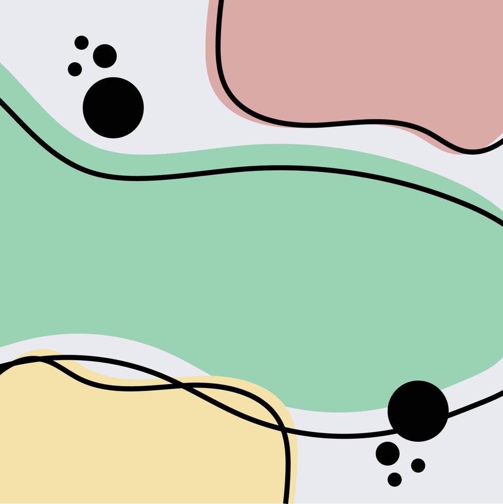 Pastel Color Background Design, Calm Wallpaper Illustration vector