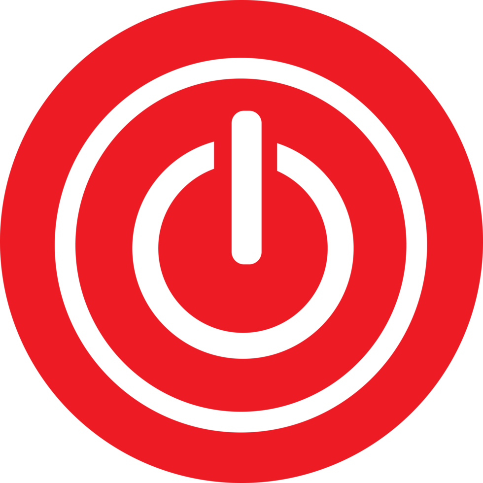 Power icon sign symbol design png