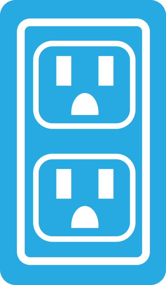 Electrical outlet icon sign symbol design png