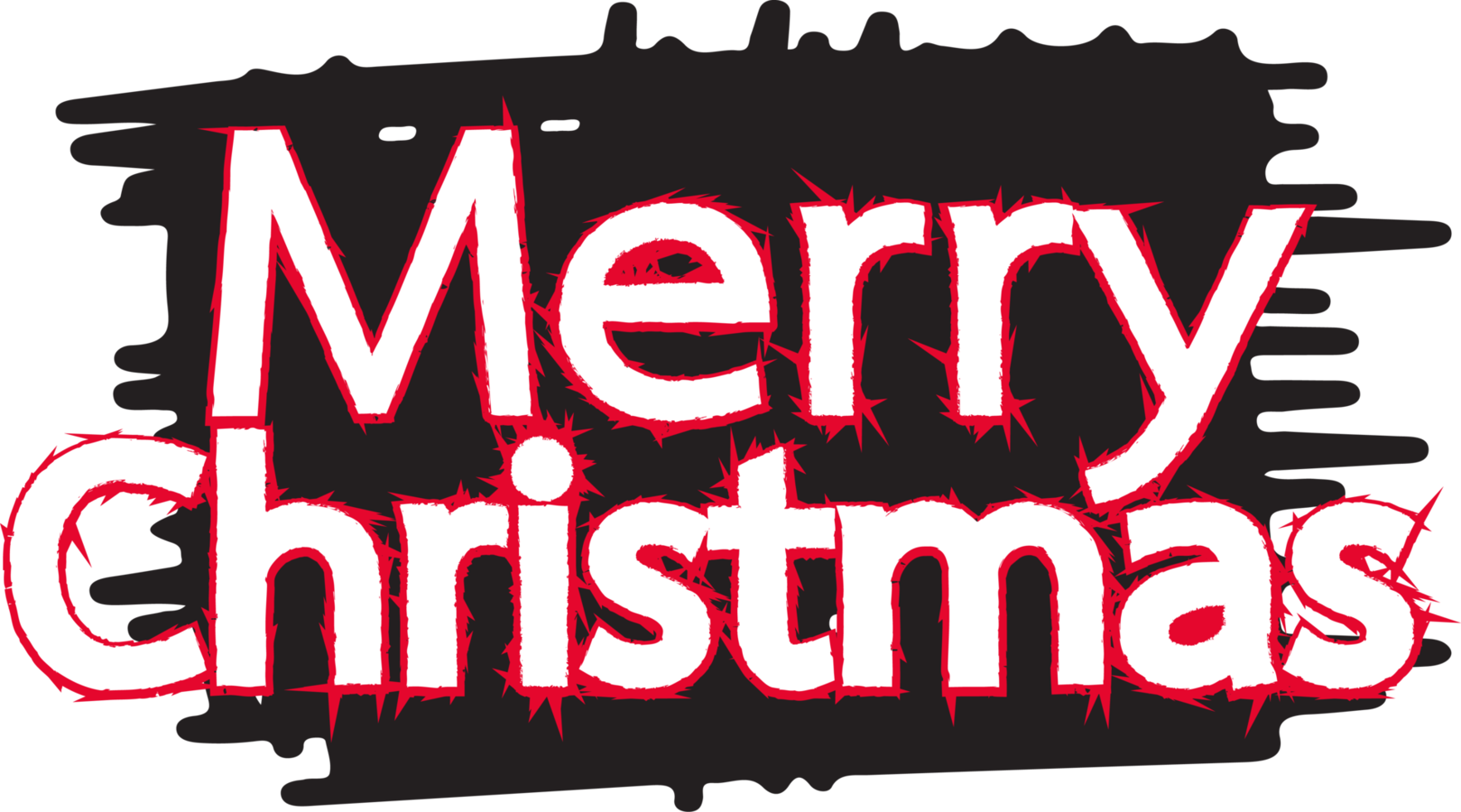 merry christmas tekst belettering ontwerp png