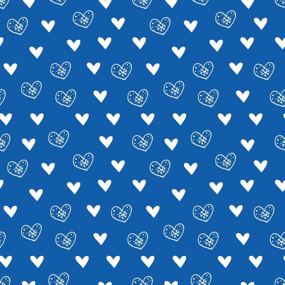 Doodle christmas seamless pattern vector