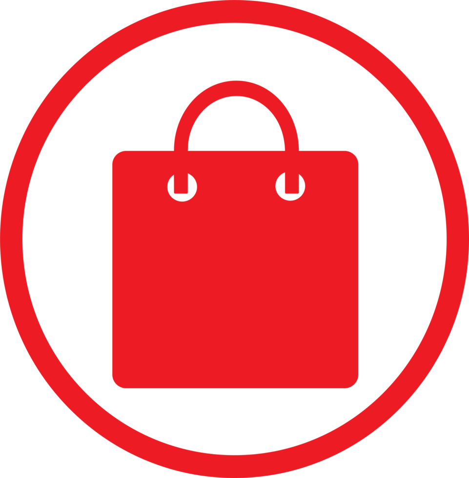 Shopping bag icon Sale package sign design png