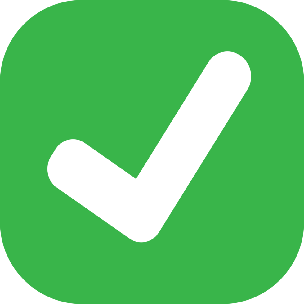 Tick Check Mark Icon sign symbol design png