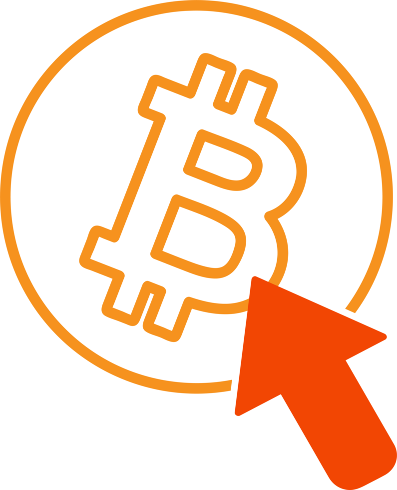 Bitcoin icon sign symbol design png