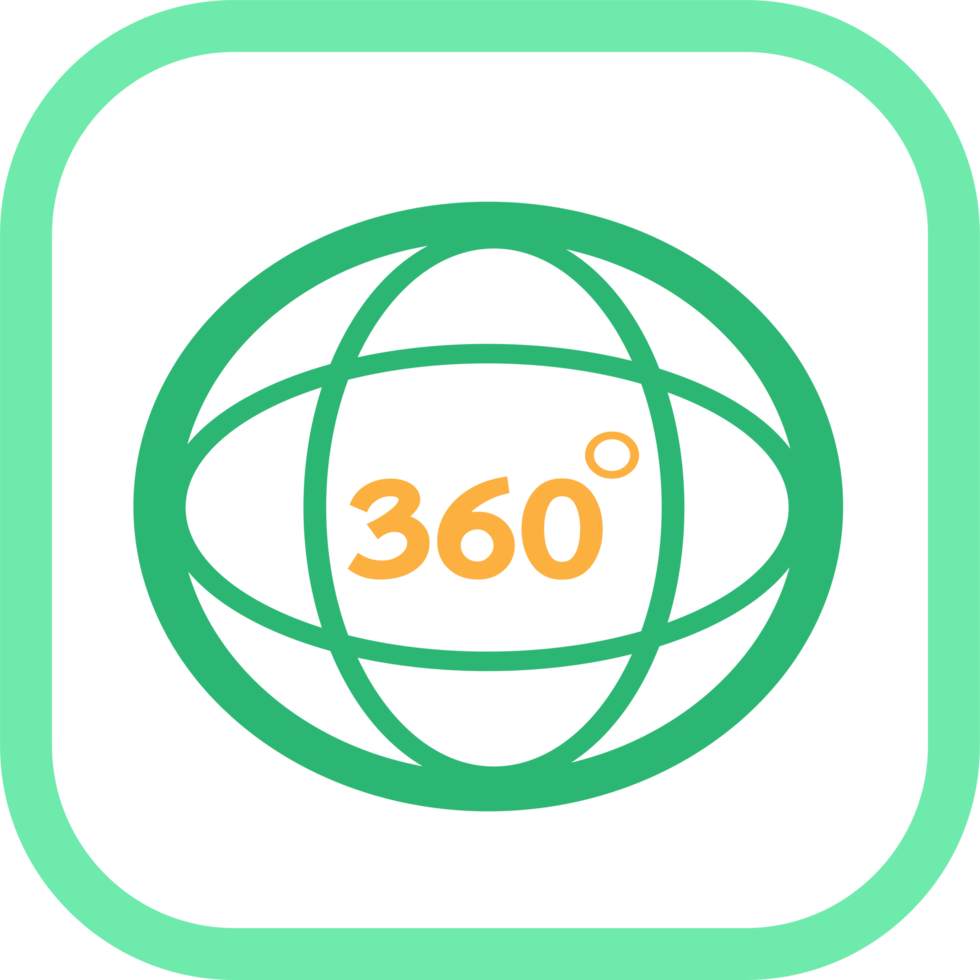 360 gradi icona segno simbolo design png