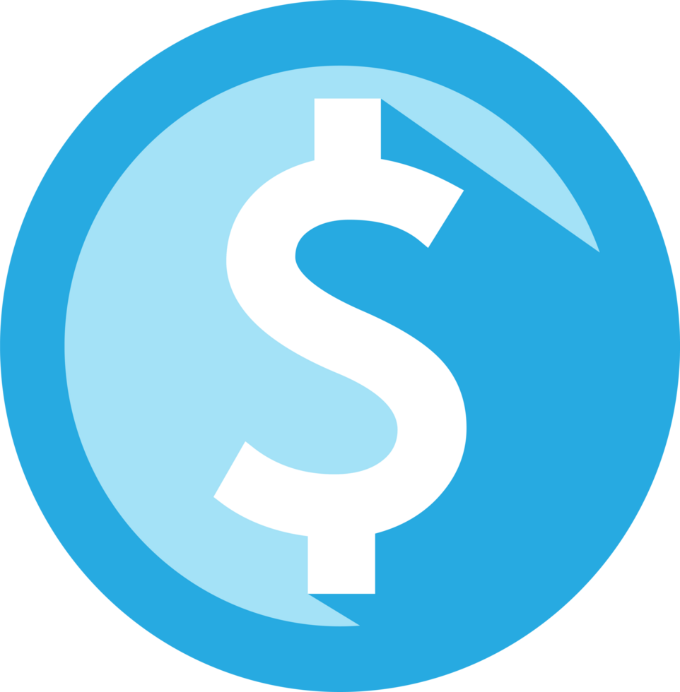 Dollar money icon sign symbol design png