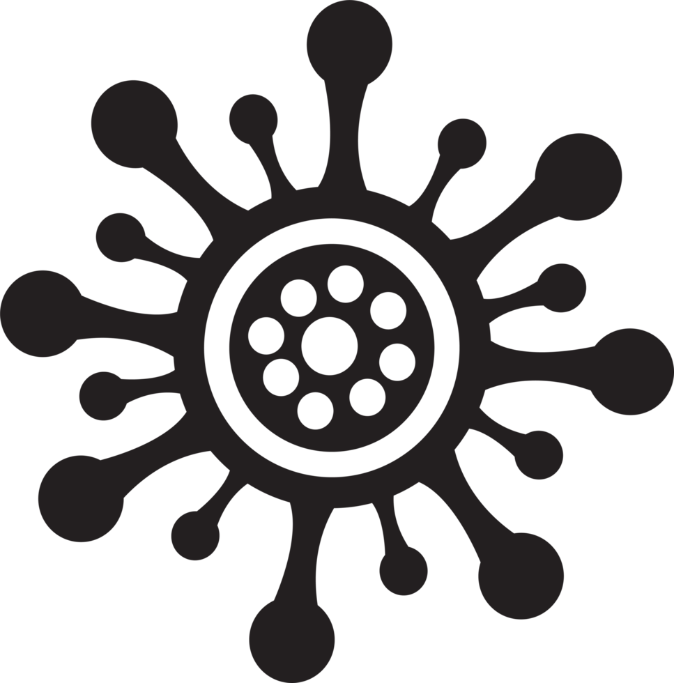 design de símbolo de sinal de ícone de coronavírus covid19 png