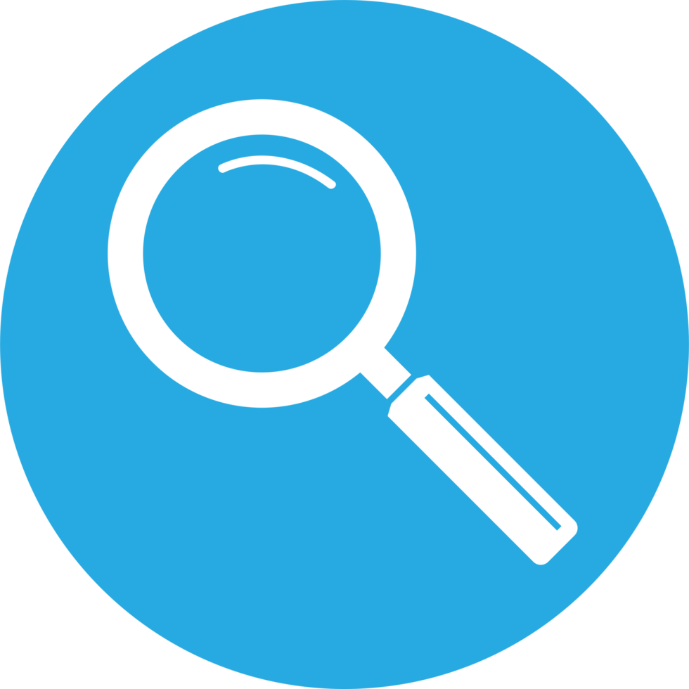 Magnifying glass sign search icon 9393706 PNG
