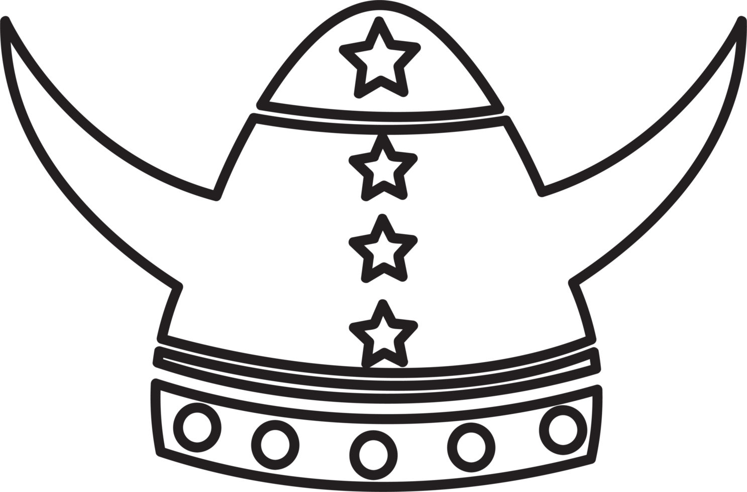 Viking Helmet Icon sign symbol design png