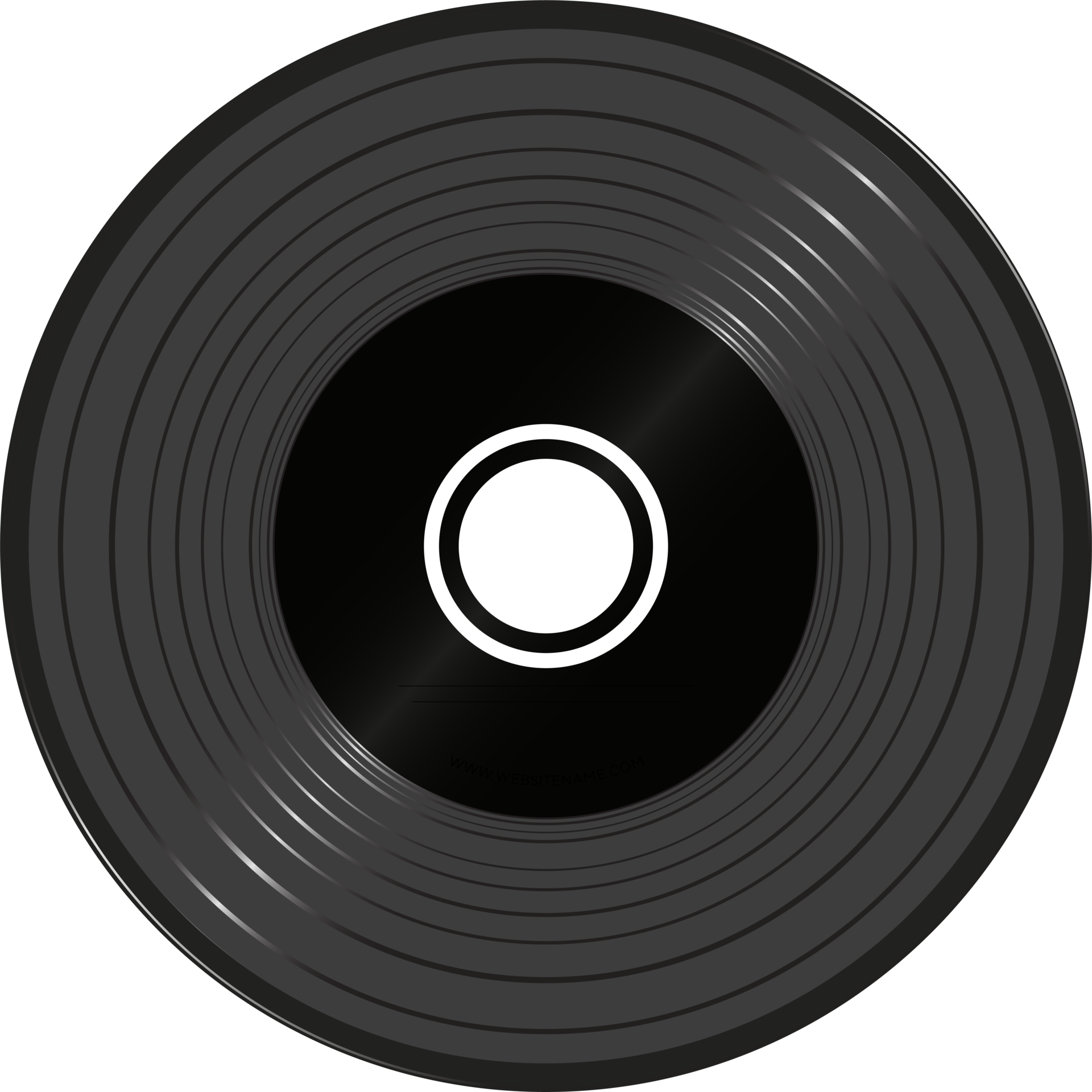 disco de vinilo negro para el diseño de la portada del álbum de música  9393830 PNG