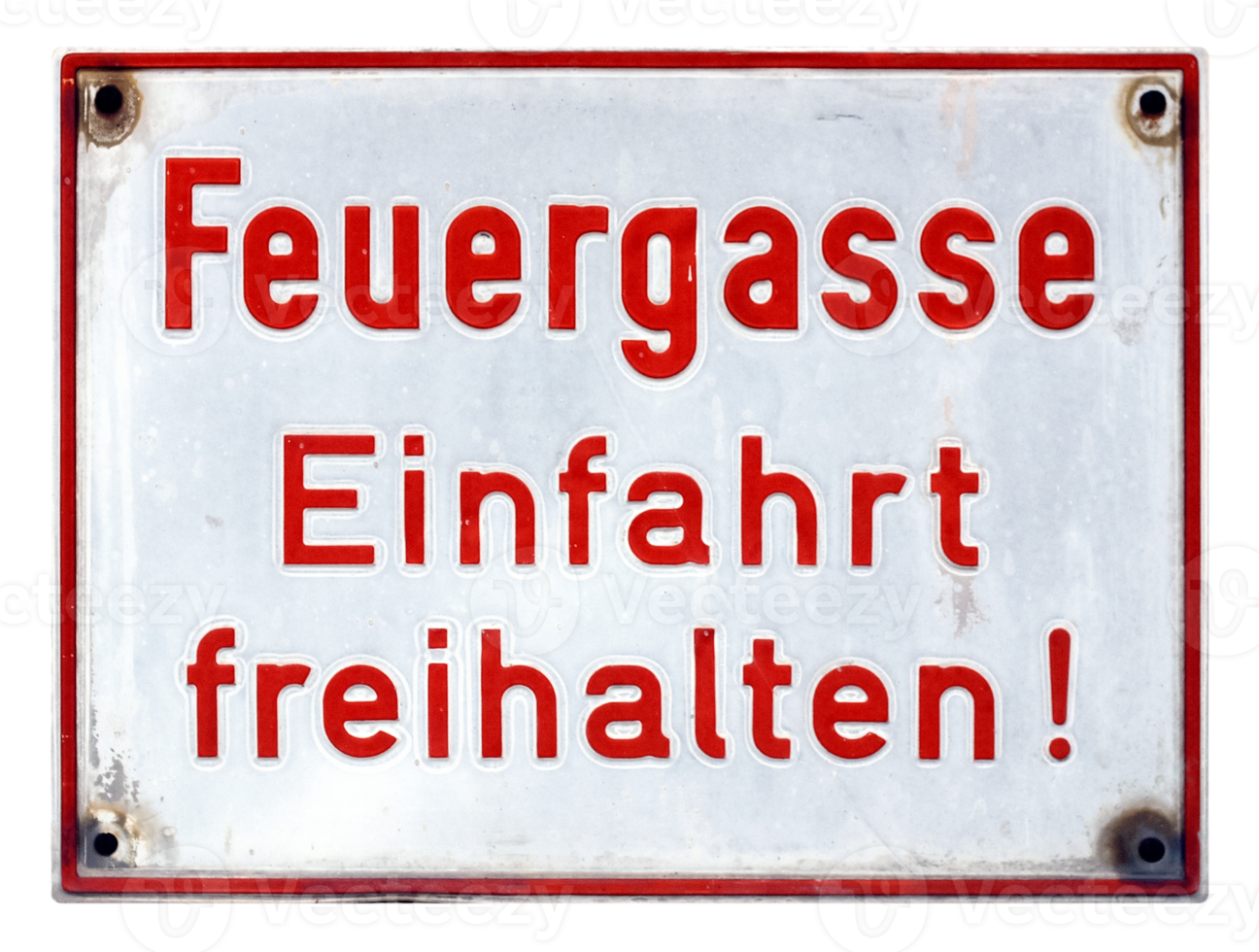 German sign transparent PNG. Fire lane, keep entrance clear png