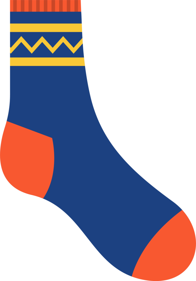 illustration de clipart de chaussettes différentes png