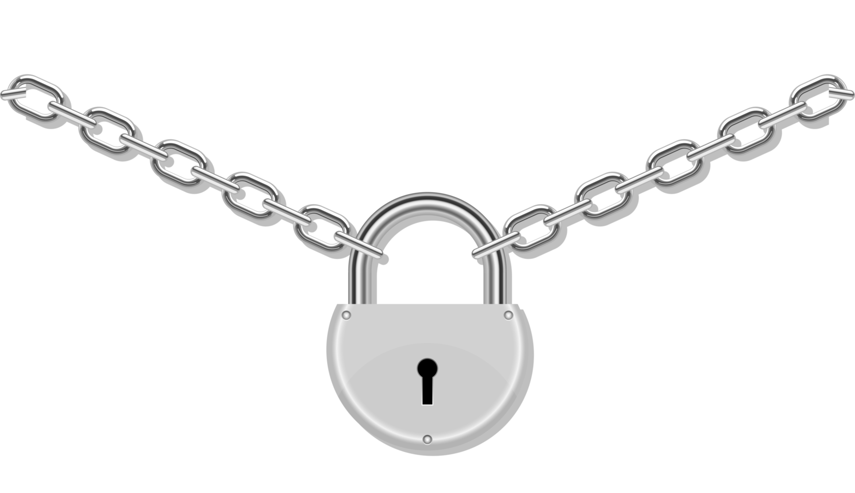 Credit card in chain locked with padlock clipart design illustration png