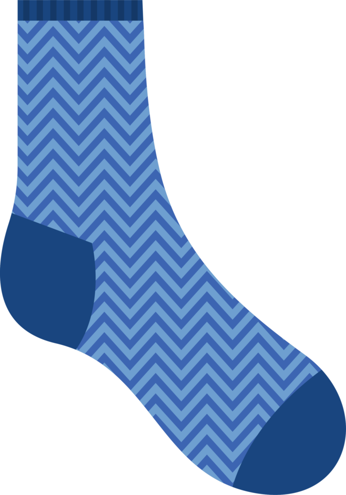 illustration de clipart de chaussettes différentes png