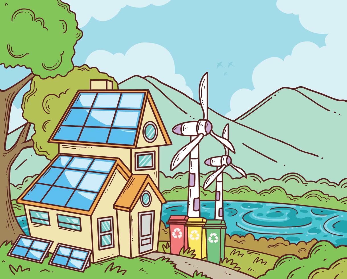 Green Technology Life Style Concept vector