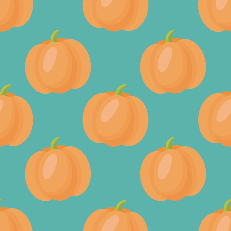 patrón de calabazas sin costuras. ilustración vectorial en estilo de dibujos animados. para carteles, pancartas, tarjetas, impresión en el paquete, papel, impresión en ropa, tela, papel tapiz. vector