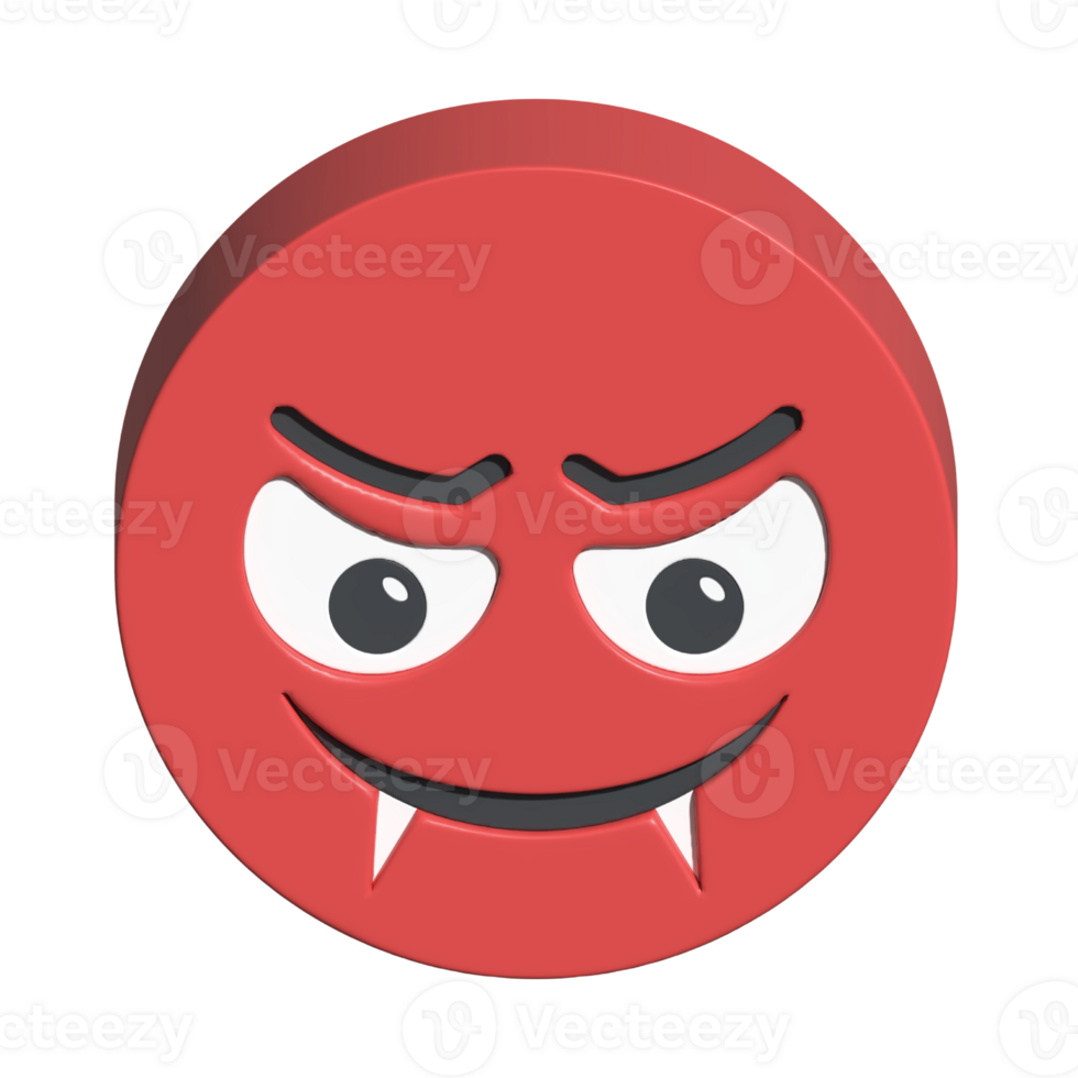 isolated 3d render Emoticon illustration for chat, design, infographic, message etc png