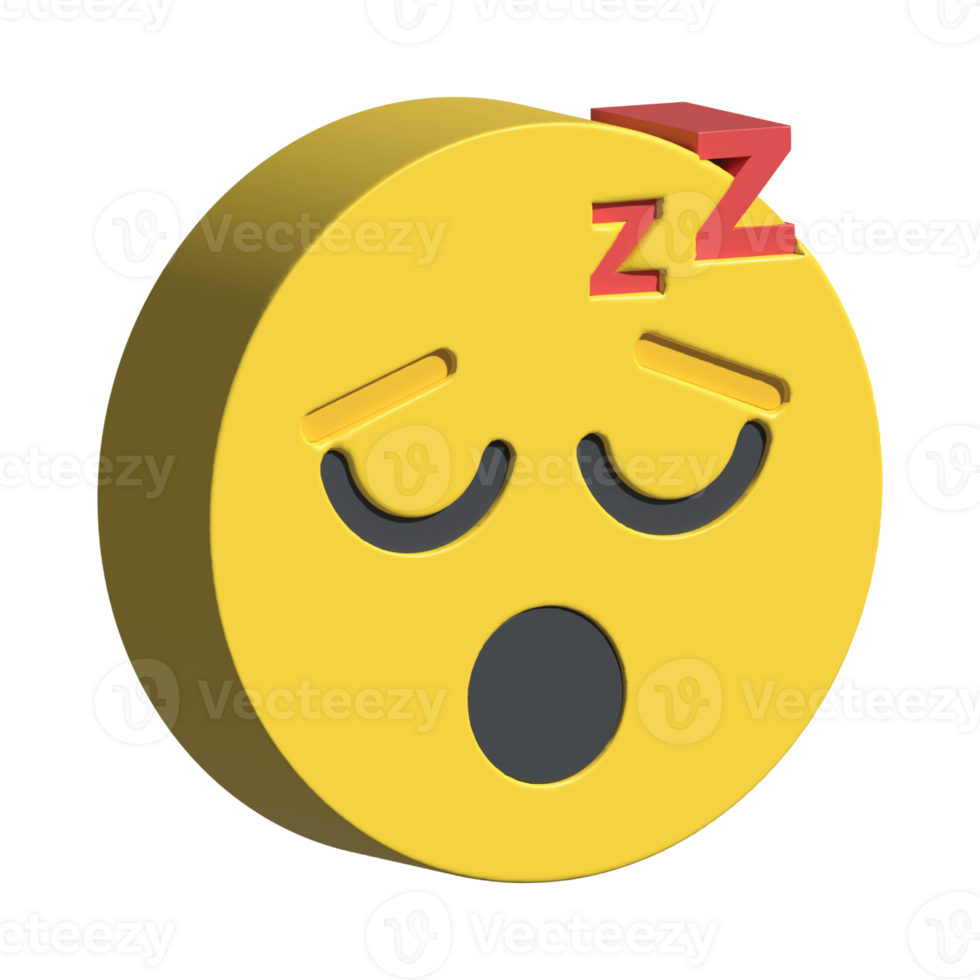 isolated 3d render Emoticon illustration for chat, design, infographic, message etc png