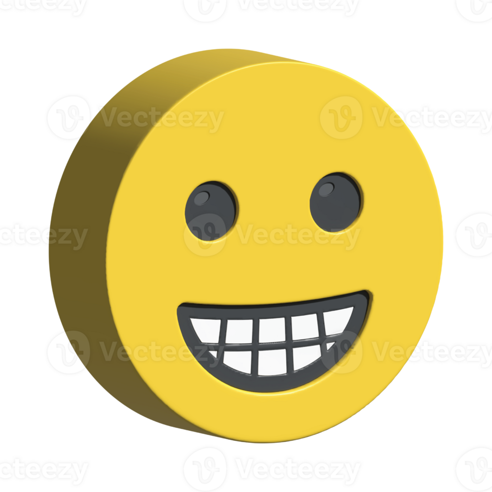 isolated 3d render Emoticon illustration for chat, design, infographic, message etc png