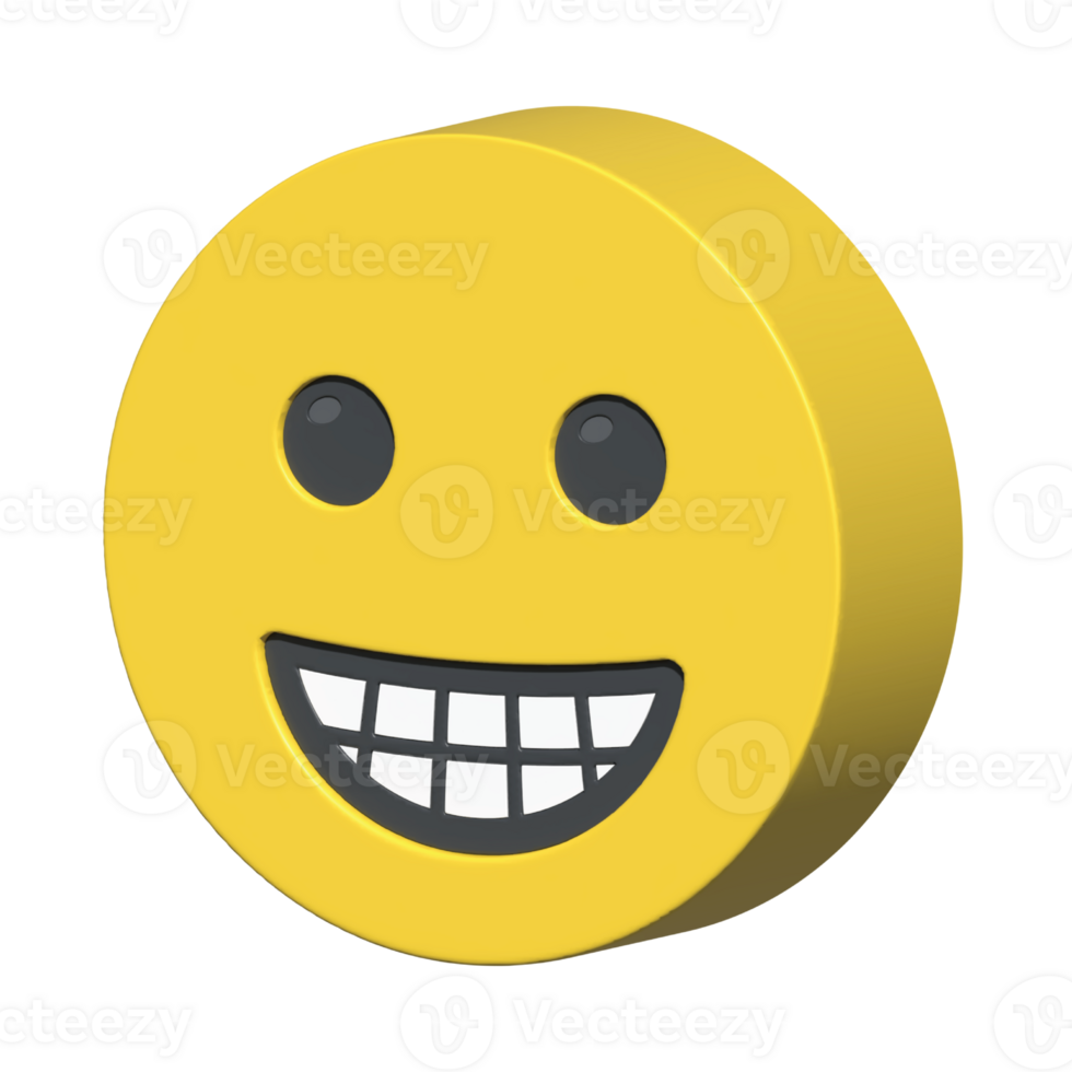 isolated 3d render Emoticon illustration for chat, design, infographic, message etc png