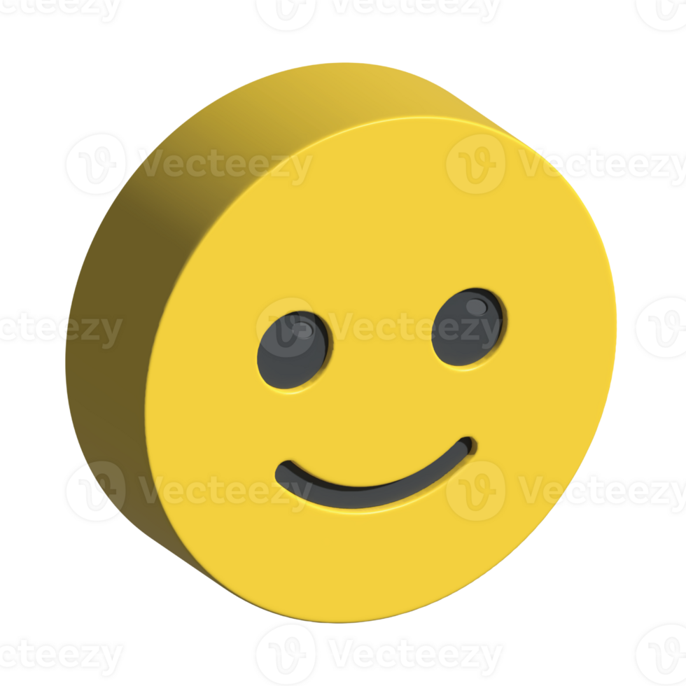 isolated 3d render Emoticon illustration for chat, design, infographic, message etc png