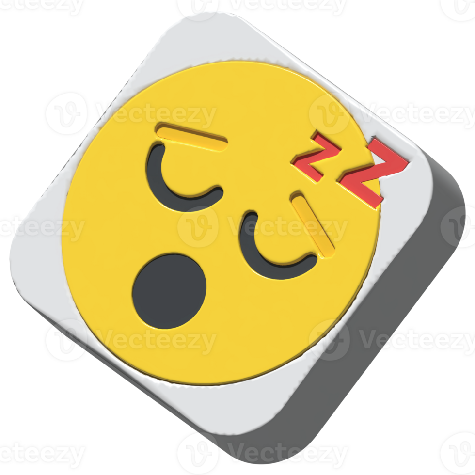 isolated 3d render Emoticon illustration for chat, design, infographic, message etc png