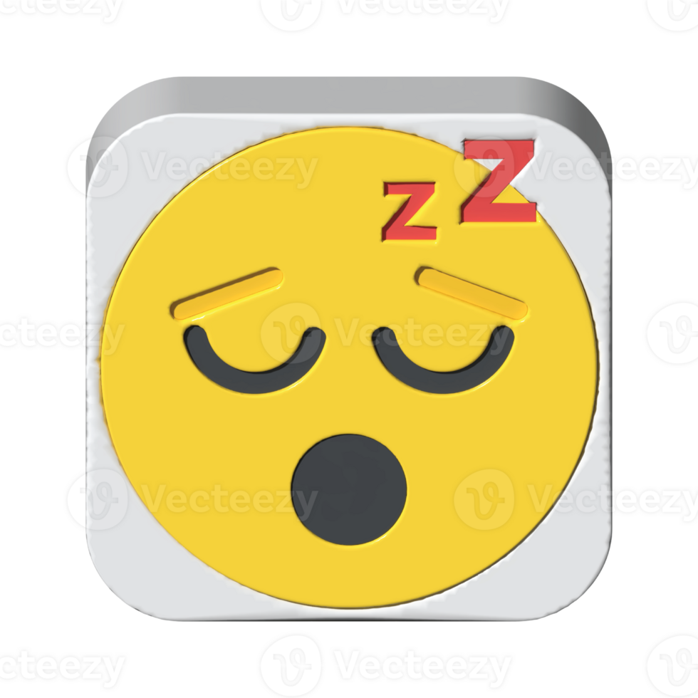 isolated 3d render Emoticon illustration for chat, design, infographic, message etc png