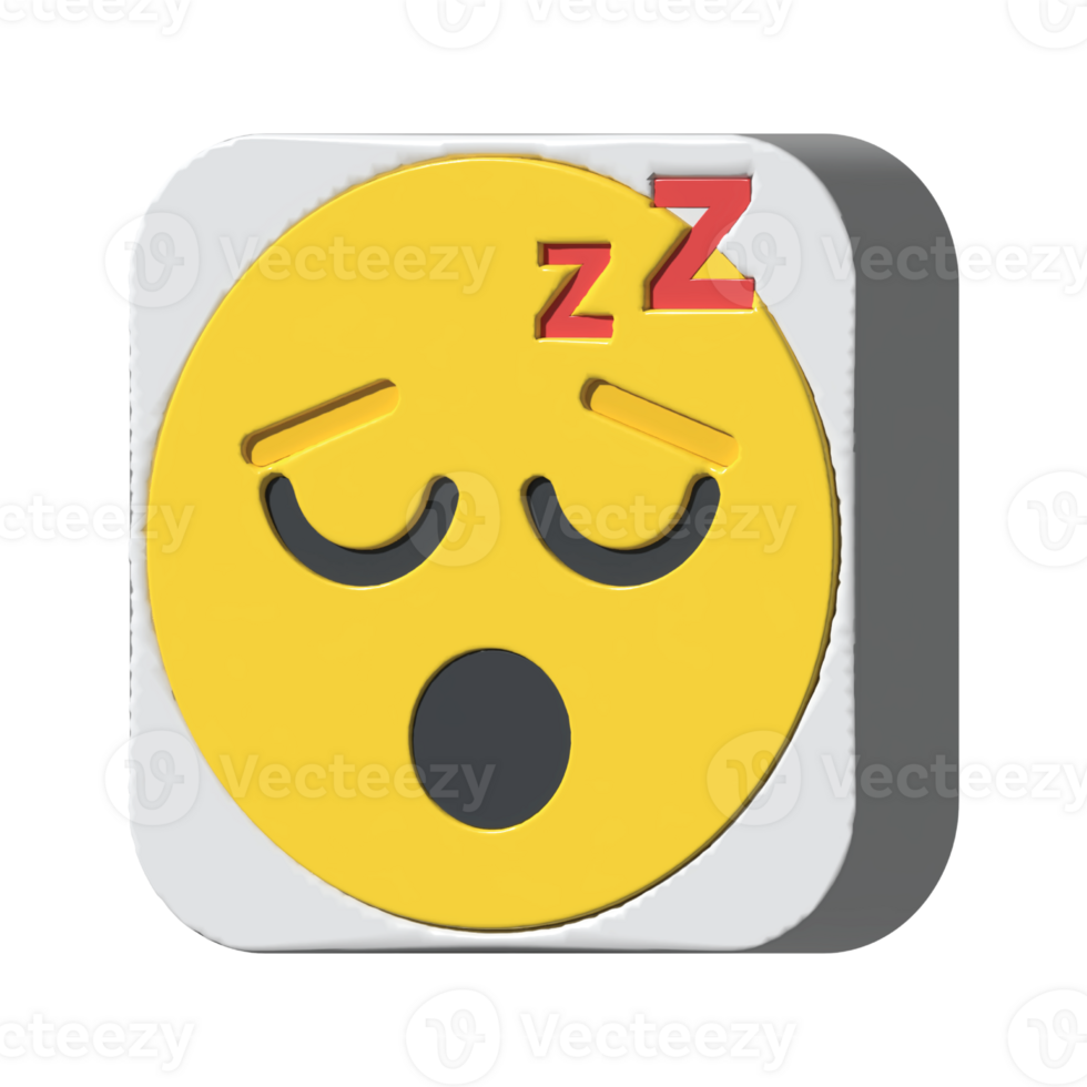 isolated 3d render Emoticon illustration for chat, design, infographic, message etc png