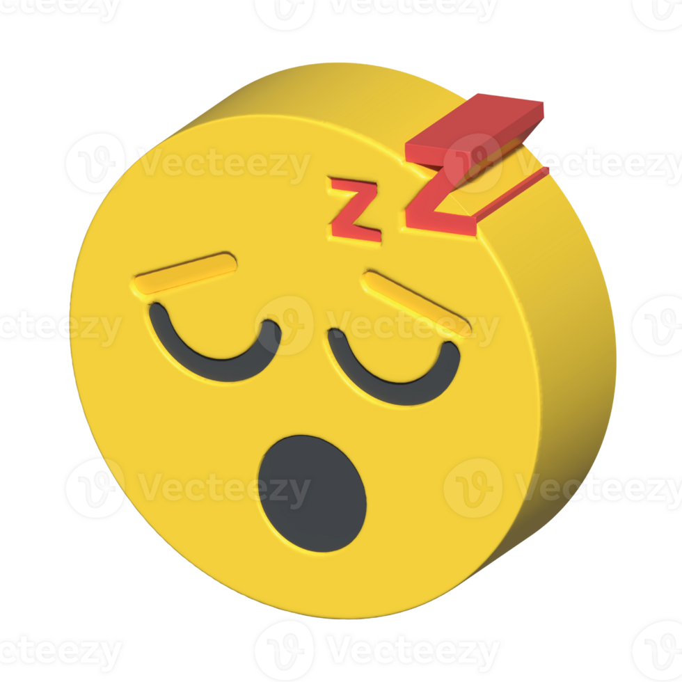 isolated 3d render Emoticon illustration for chat, design, infographic, message etc png