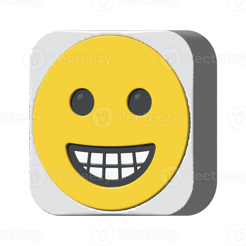 isolated 3d render Emoticon illustration for chat, design, infographic, message etc png