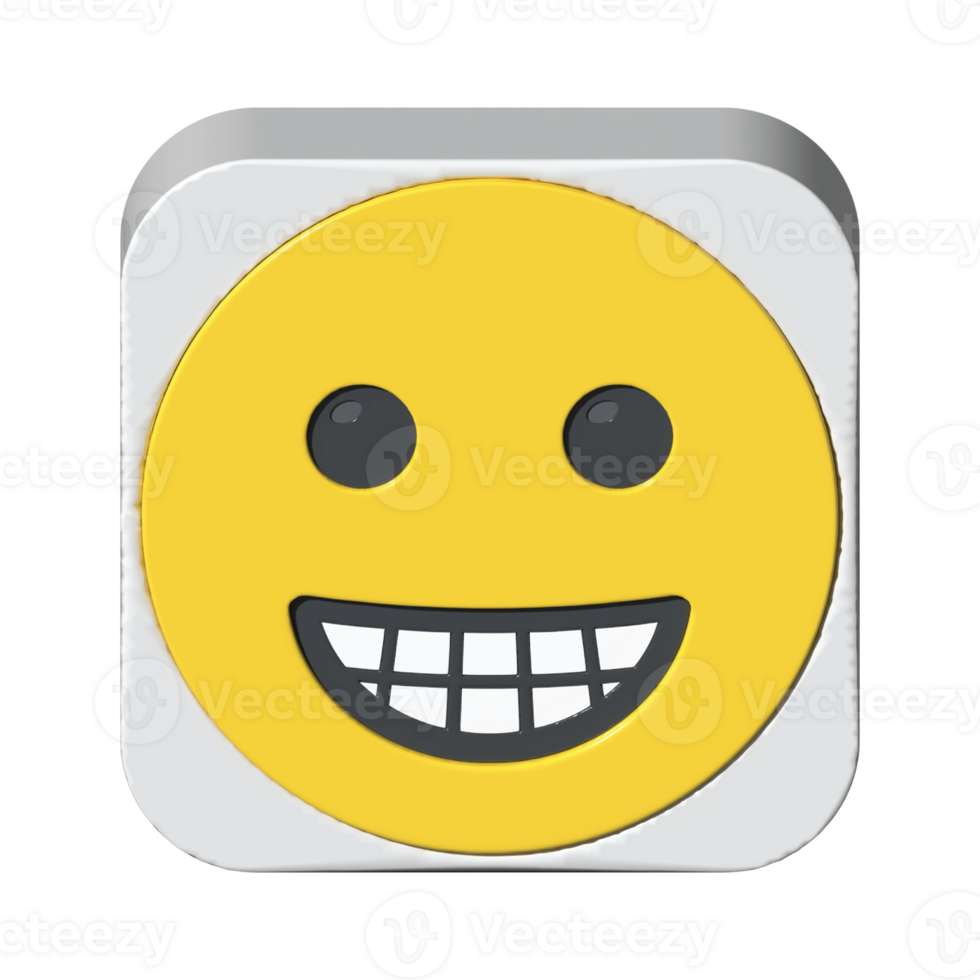 isolated 3d render Emoticon illustration for chat, design, infographic, message etc png