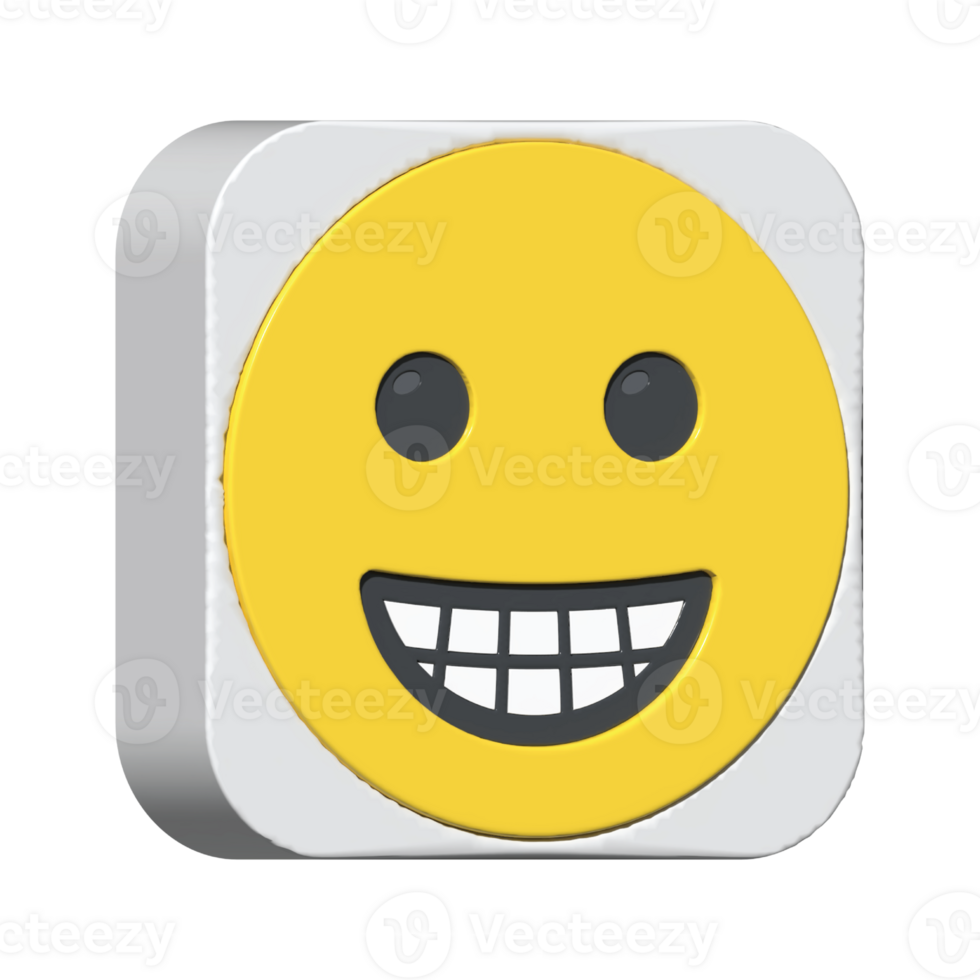 isolated 3d render Emoticon illustration for chat, design, infographic, message etc png