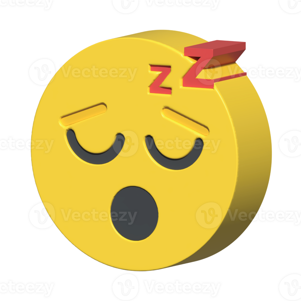 isolated 3d render Emoticon illustration for chat, design, infographic, message etc png