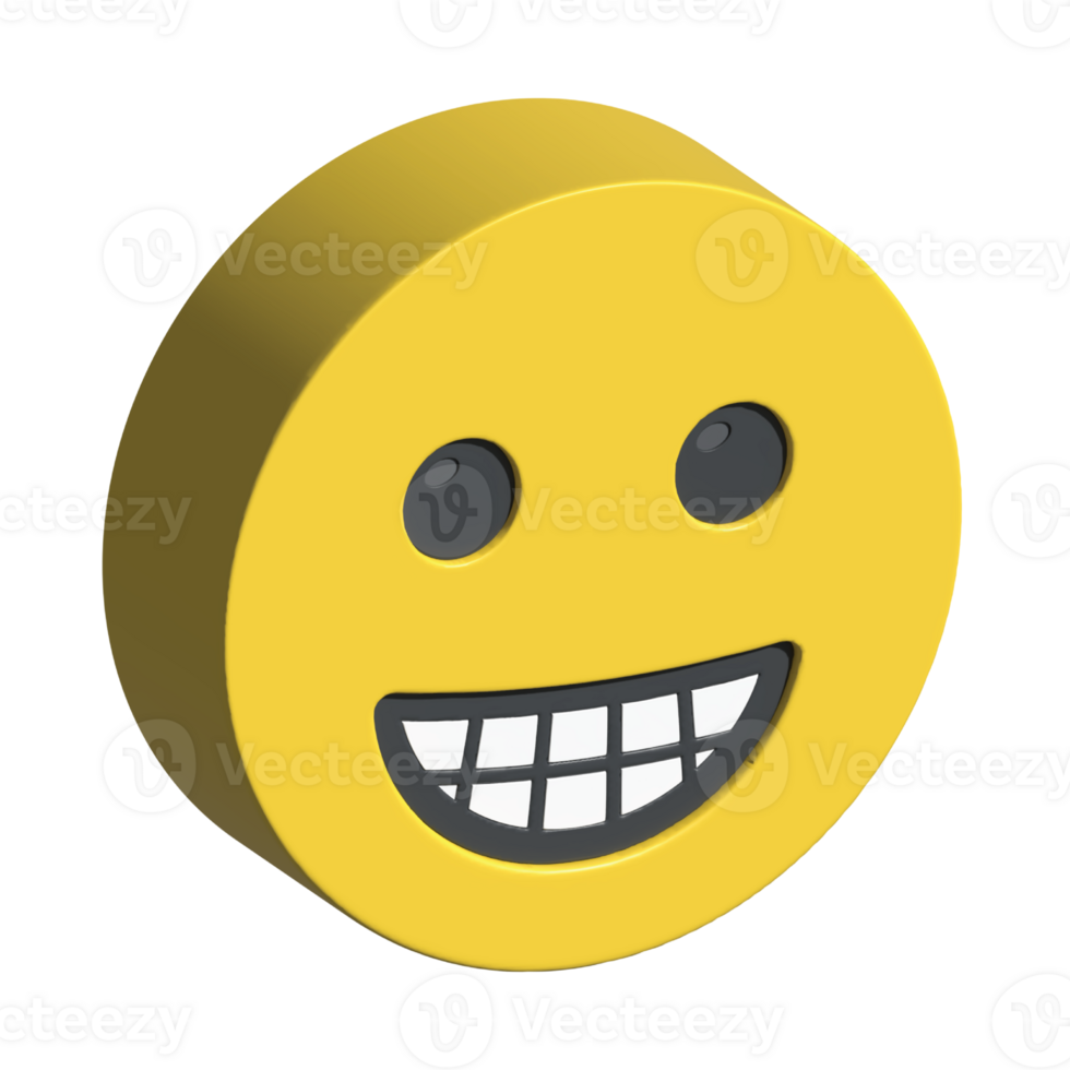 isolated 3d render Emoticon illustration for chat, design, infographic, message etc png