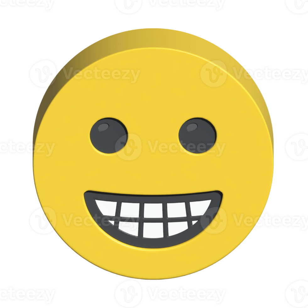 isolated 3d render Emoticon illustration for chat, design, infographic, message etc png