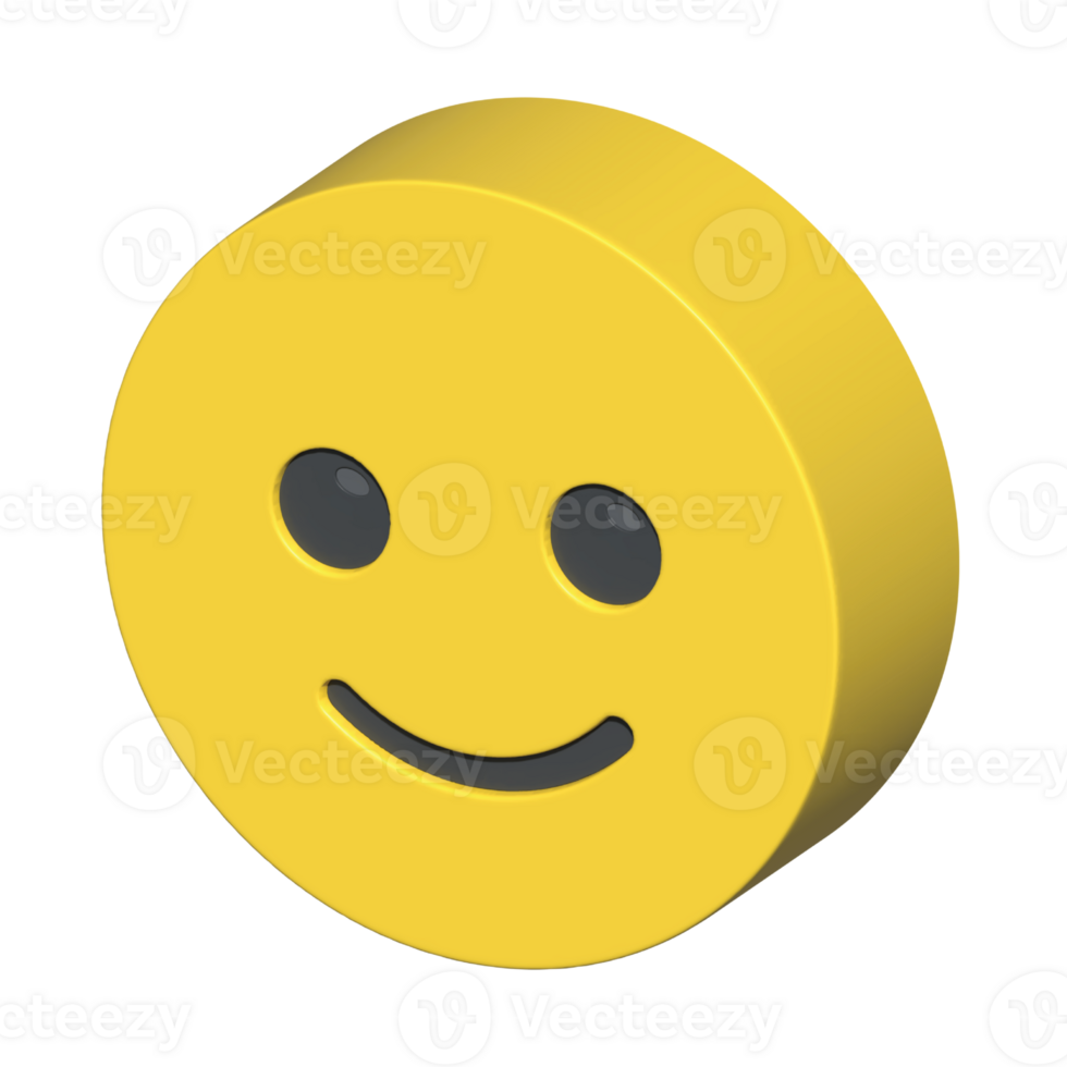 isolated 3d render Emoticon illustration for chat, design, infographic, message etc png