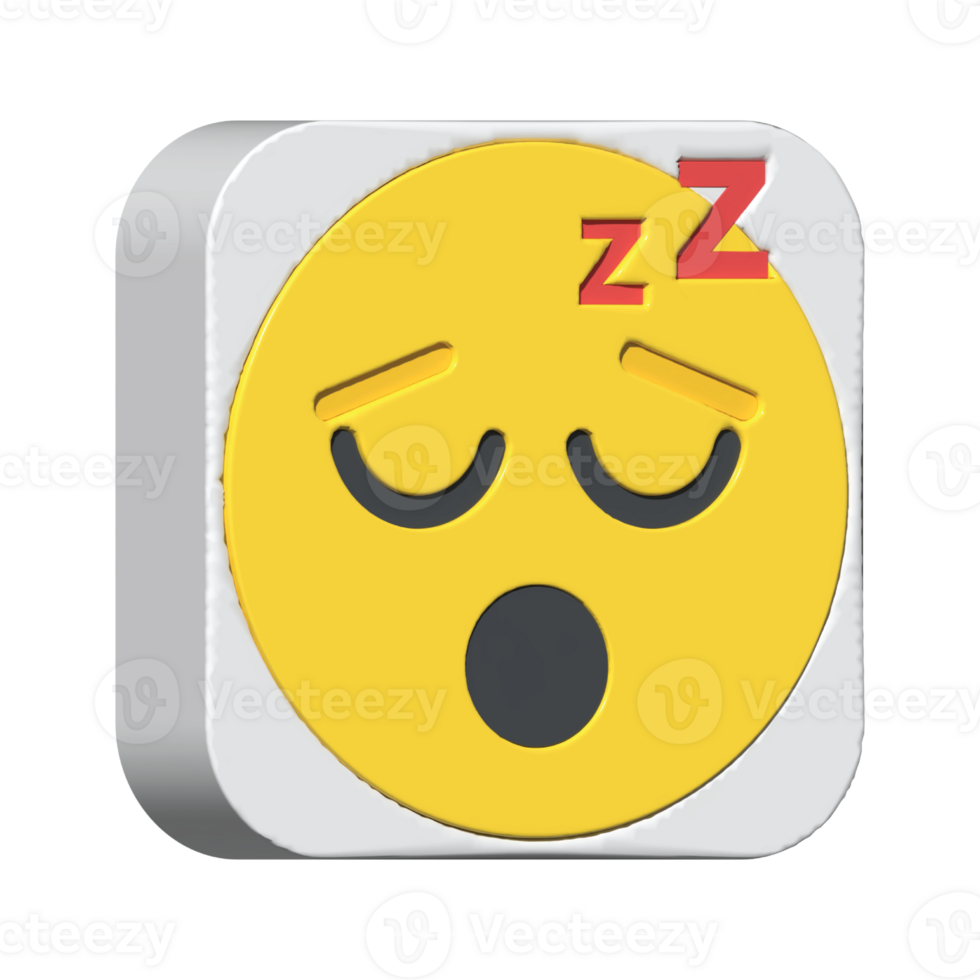isolated 3d render Emoticon illustration for chat, design, infographic, message etc png