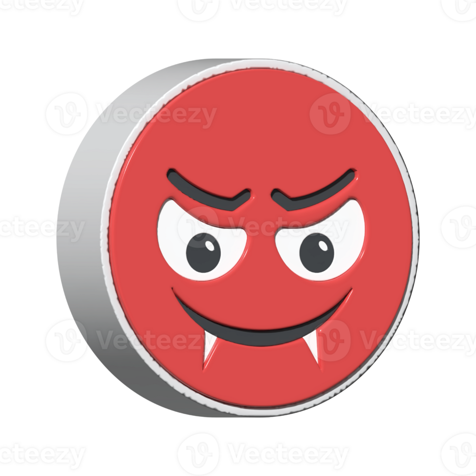 isolated 3d render Emoticon illustration for chat, design, infographic, message etc png