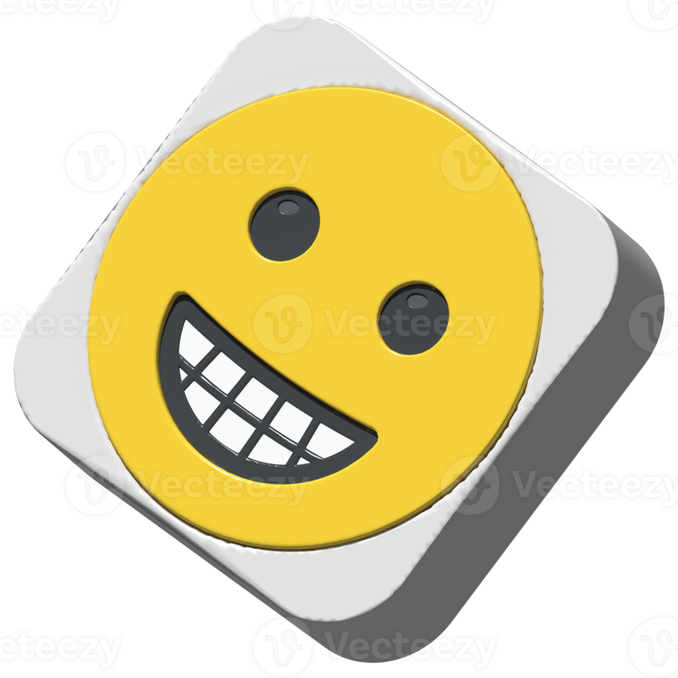 isolated 3d render Emoticon illustration for chat, design, infographic, message etc png