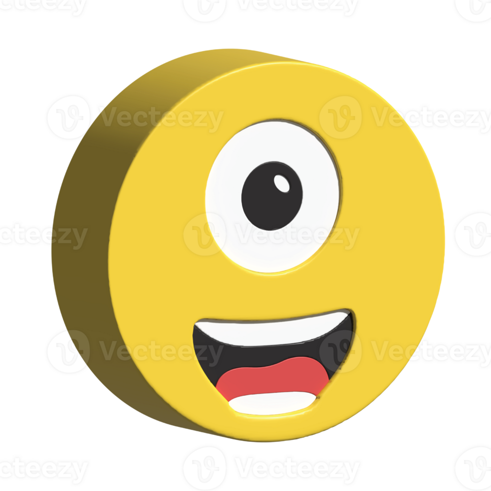 isolated 3d render Emoticon illustration for chat, design, infographic, message etc png