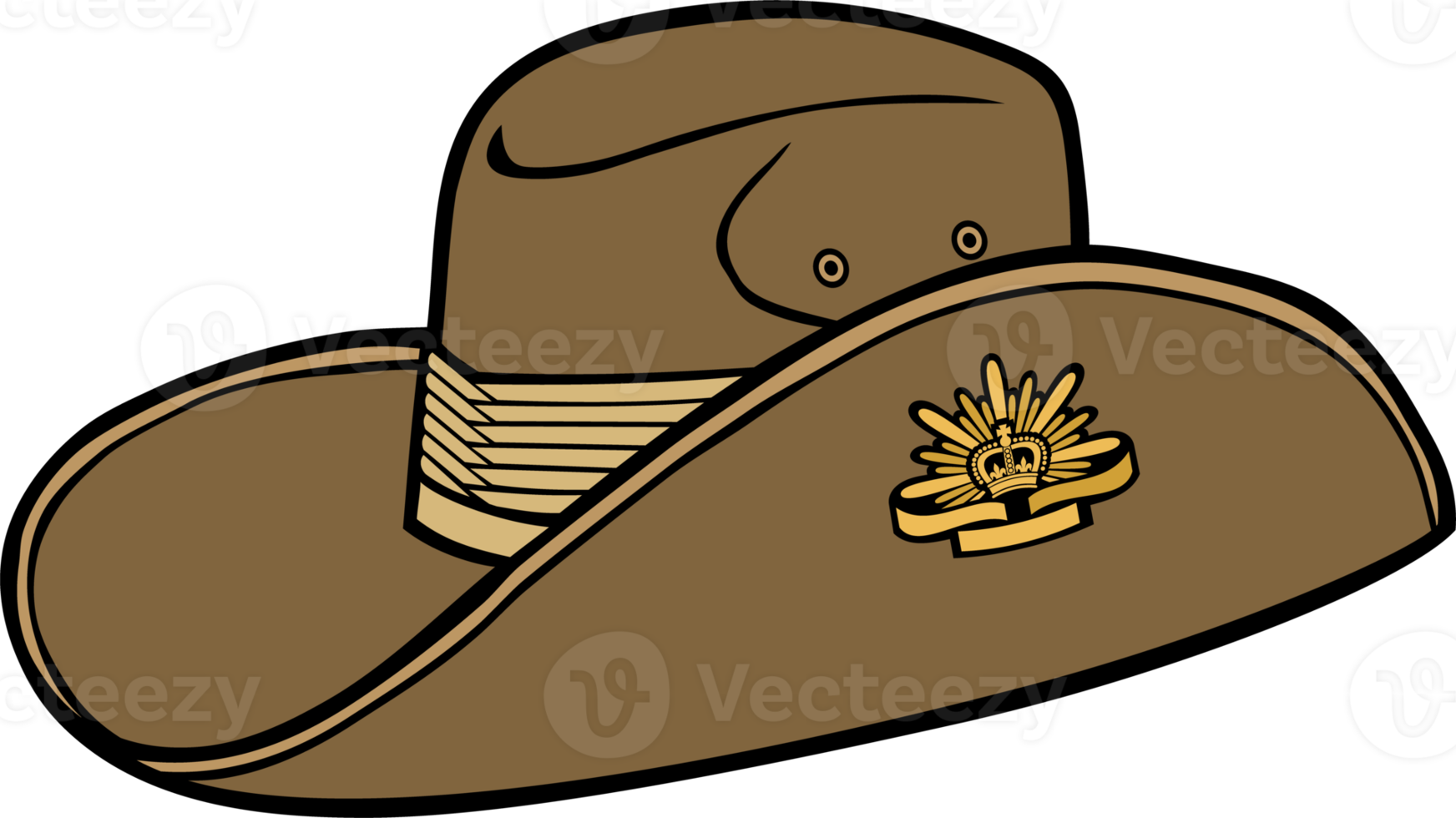 illustrazione png del cappello floscio dell'esercito australiano