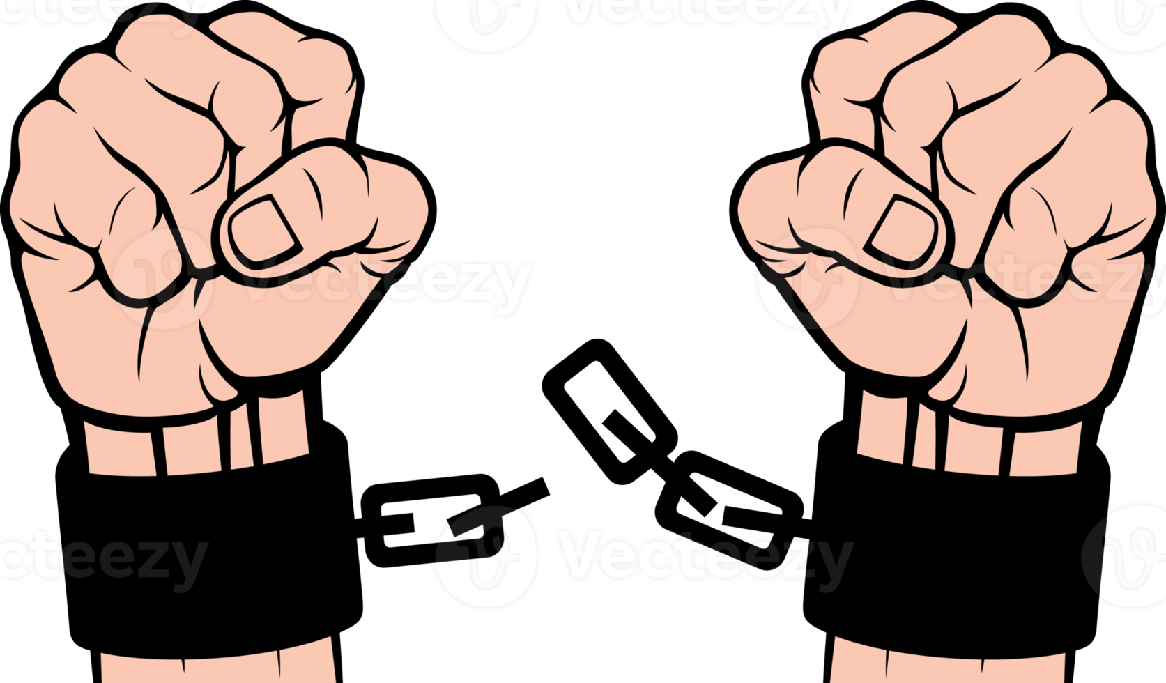 ilustración de png de cadenas rotas a mano 9394106 PNG